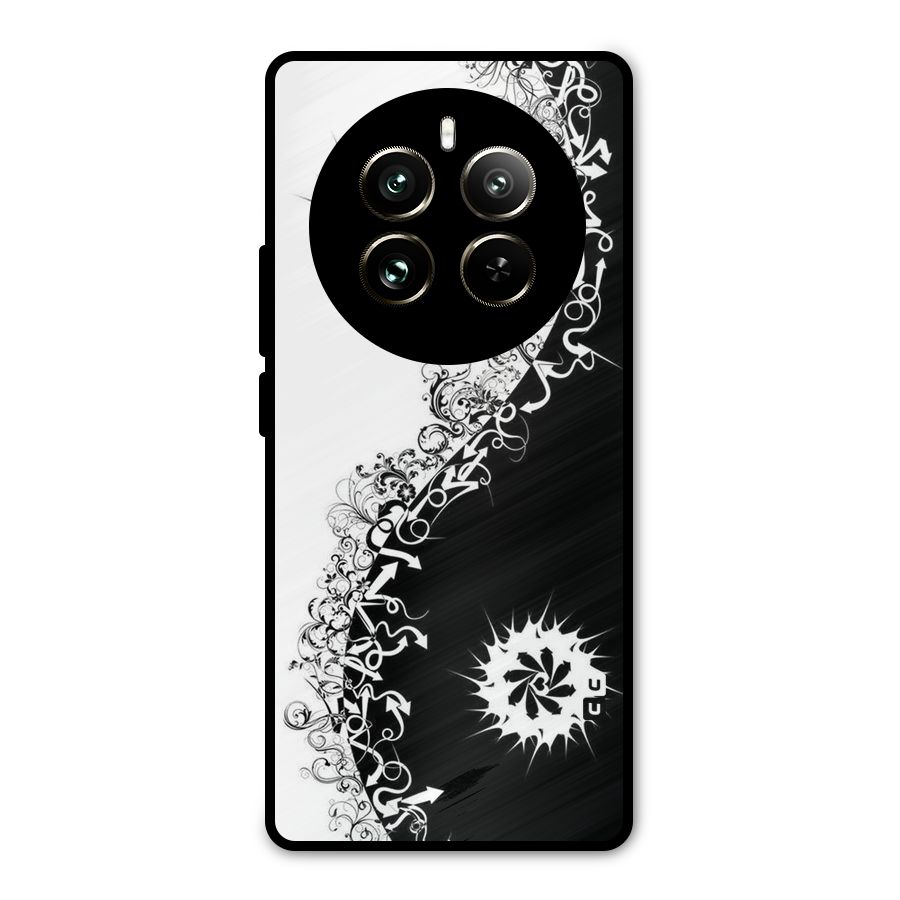 Half Peace Design Metal Back Case for Realme 12 Pro