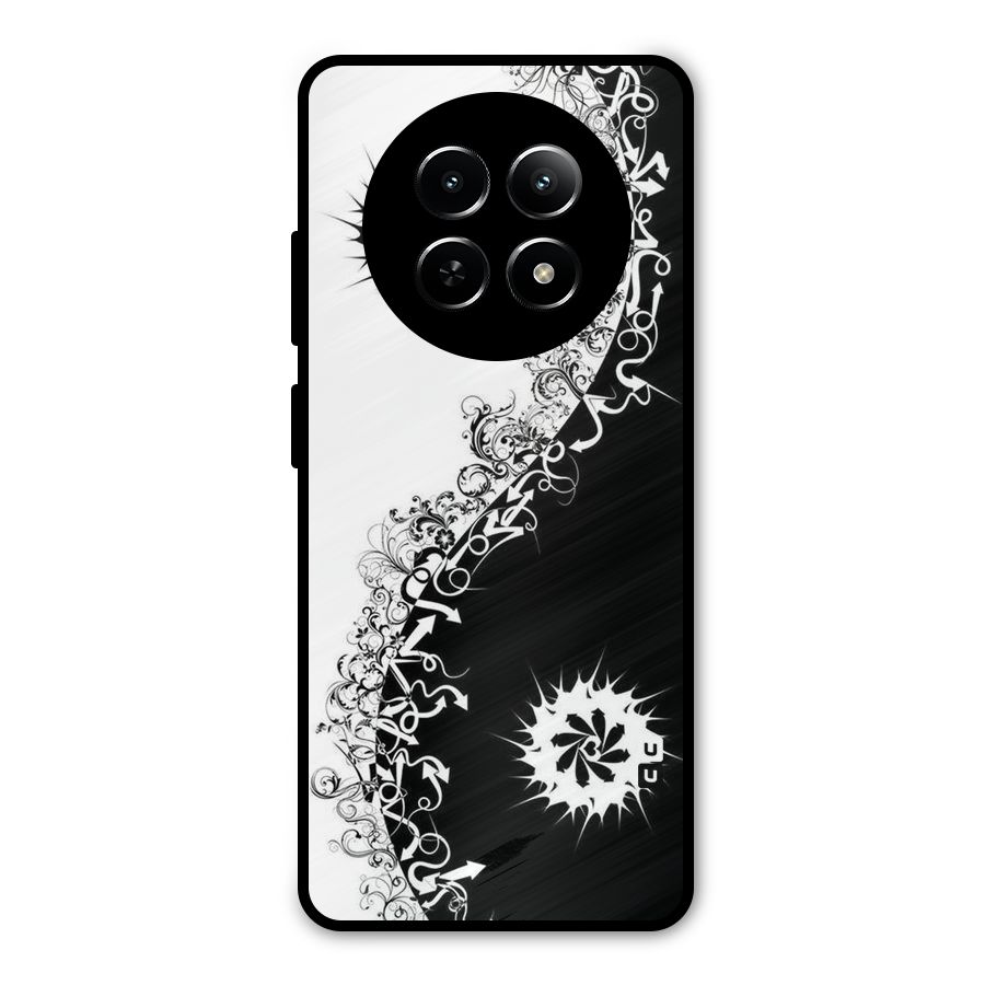 Half Peace Design Metal Back Case for Realme 13