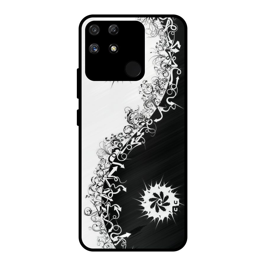 Half Peace Design Metal Back Case for Realme Narzo 50A
