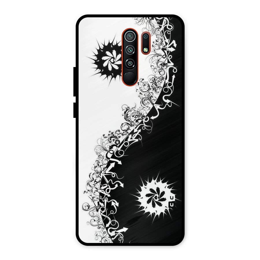 Half Peace Design Metal Back Case for Redmi 9 Prime