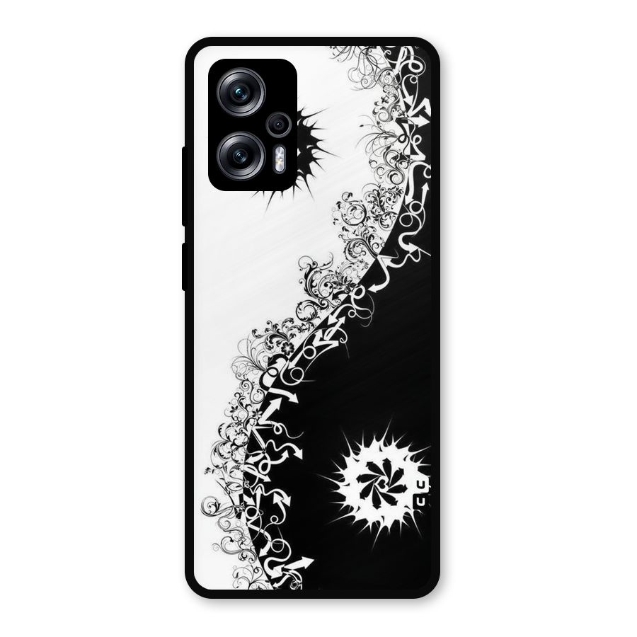 Half Peace Design Metal Back Case for Redmi K50i