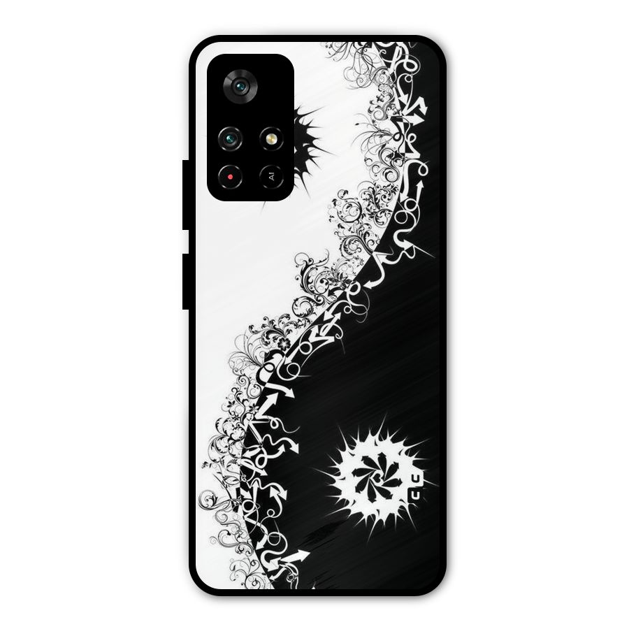 Half Peace Design Metal Back Case for Redmi Note 11T 5G