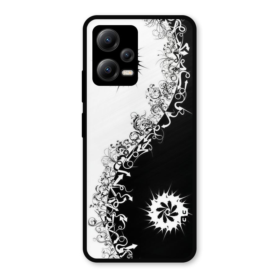 Half Peace Design Metal Back Case for Redmi Note 12 5G