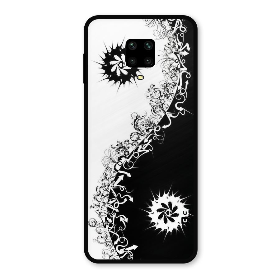 Half Peace Design Metal Back Case for Redmi Note 9 Pro