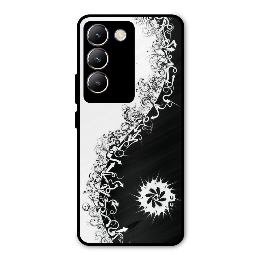 Half Peace Design Metal Back Case for Vivo T3 5G