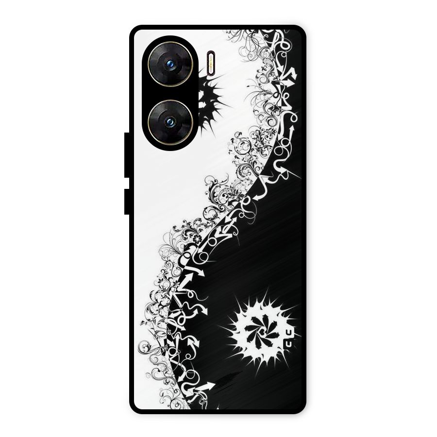 Half Peace Design Metal Back Case for Vivo V29e