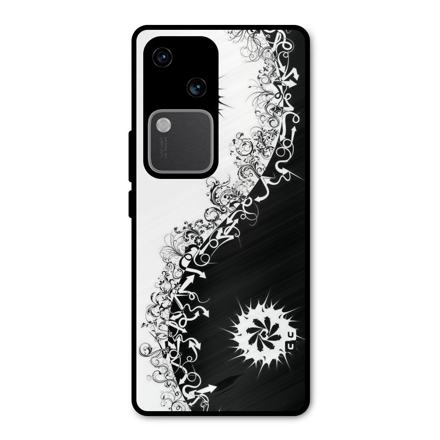 Half Peace Design Metal Back Case for Vivo V30