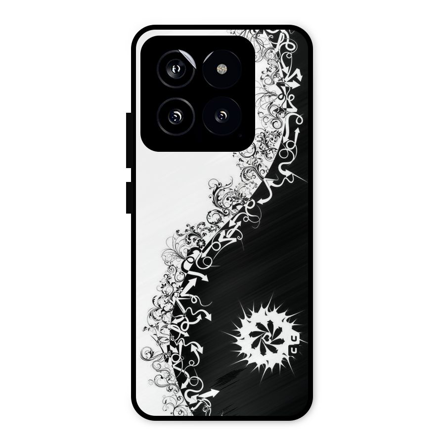 Half Peace Design Metal Back Case for Xiaomi 14