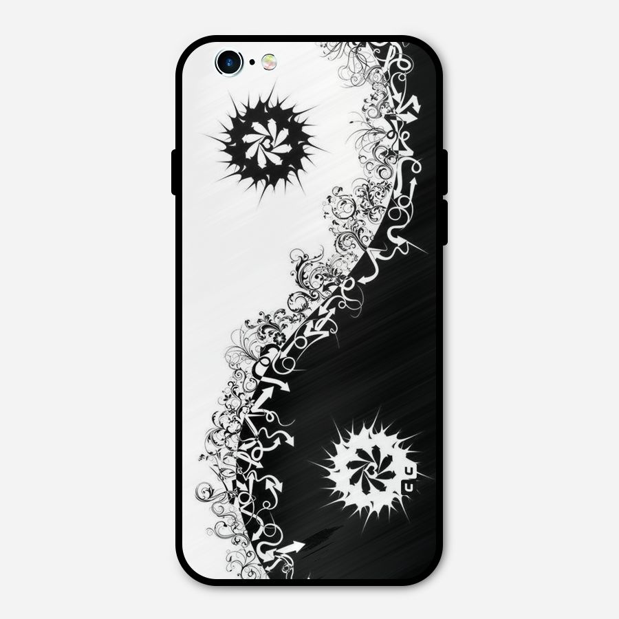 Half Peace Design Metal Back Case for iPhone 6 6s