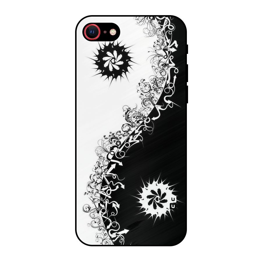 Half Peace Design Metal Back Case for iPhone 7