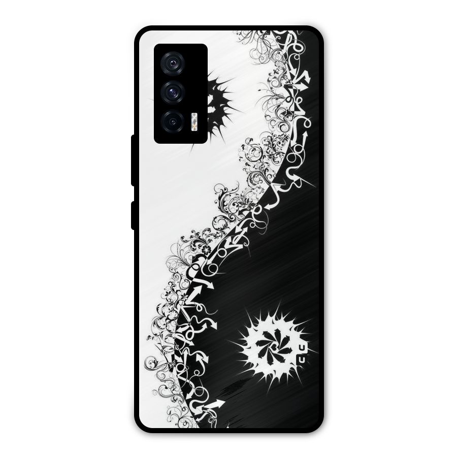 Half Peace Design Metal Back Case for iQOO 7 5G
