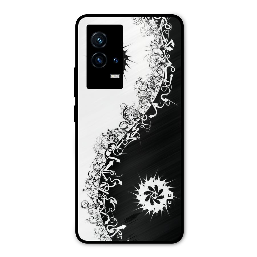 Half Peace Design Metal Back Case for iQOO 9 5G