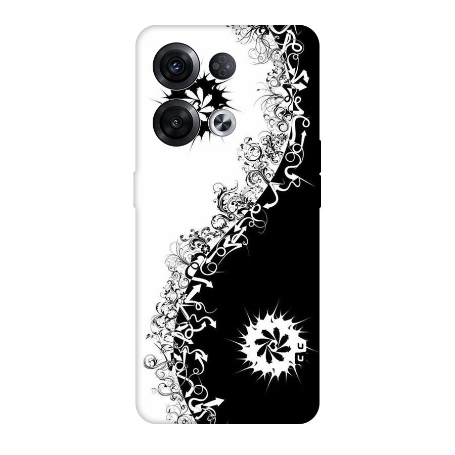 Half Peace Design Original Polycarbonate Back Case for Oppo Reno8 Pro 5G