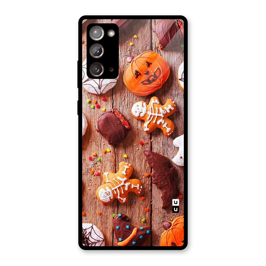 Halloween Chocolates Glass Back Case for Galaxy Note 20
