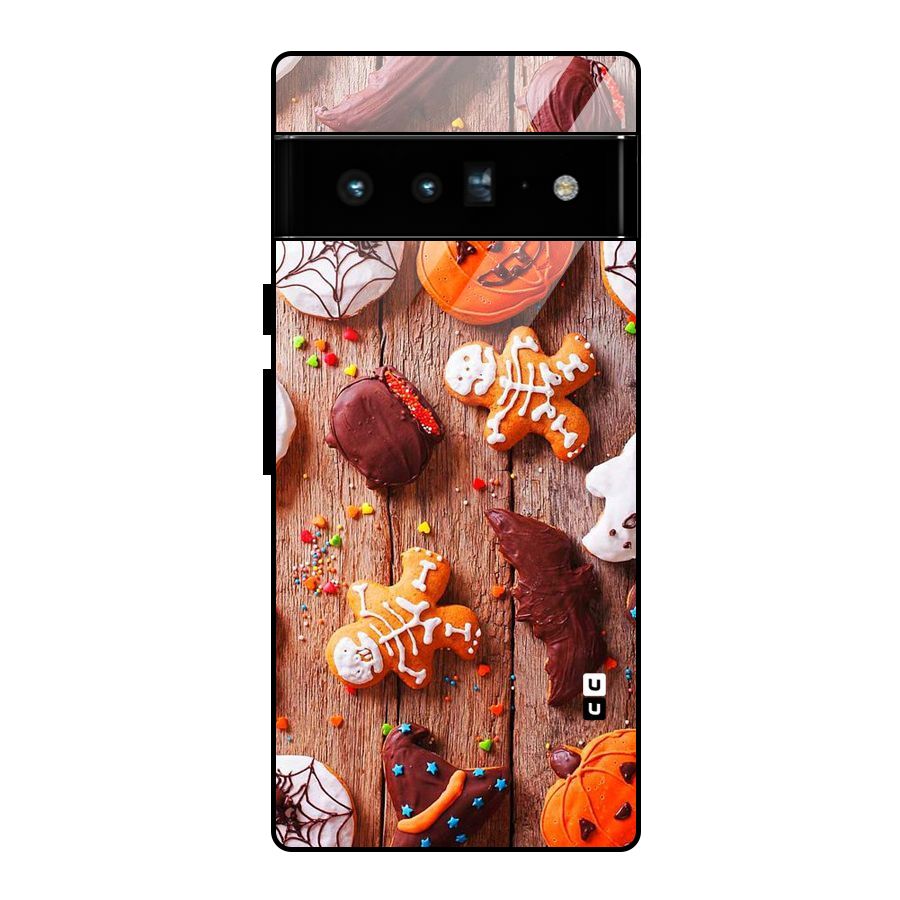 Halloween Chocolates Glass Back Case for Google Pixel 6 Pro