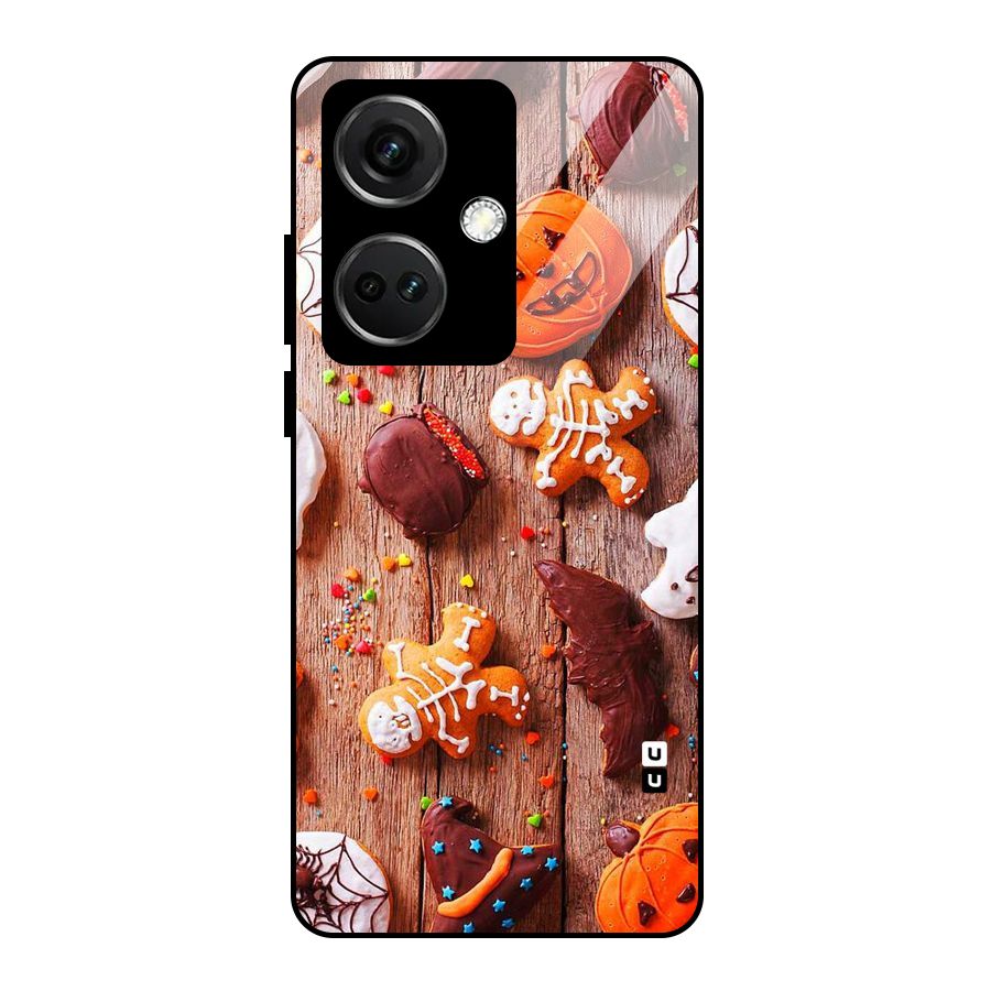 Halloween Chocolates Glass Back Case for OnePlus Nord CE 3 5G