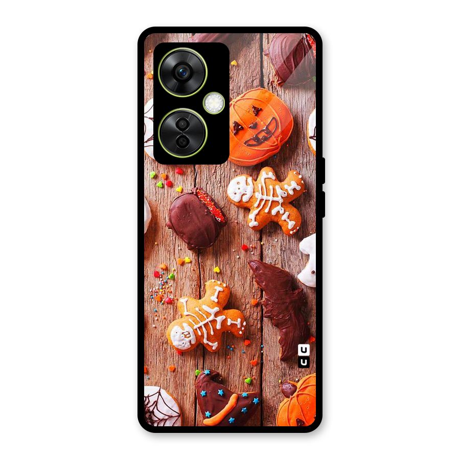 Halloween Chocolates Glass Back Case for OnePlus Nord CE 3 Lite