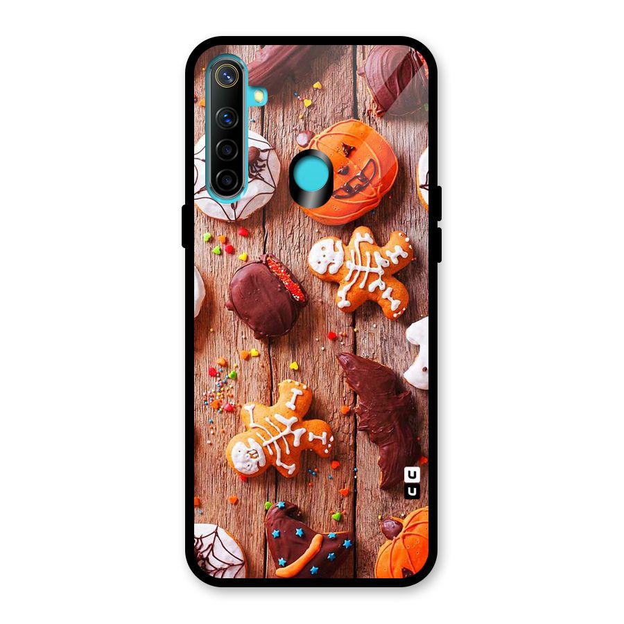Halloween Chocolates Glass Back Case for Realme Narzo 10