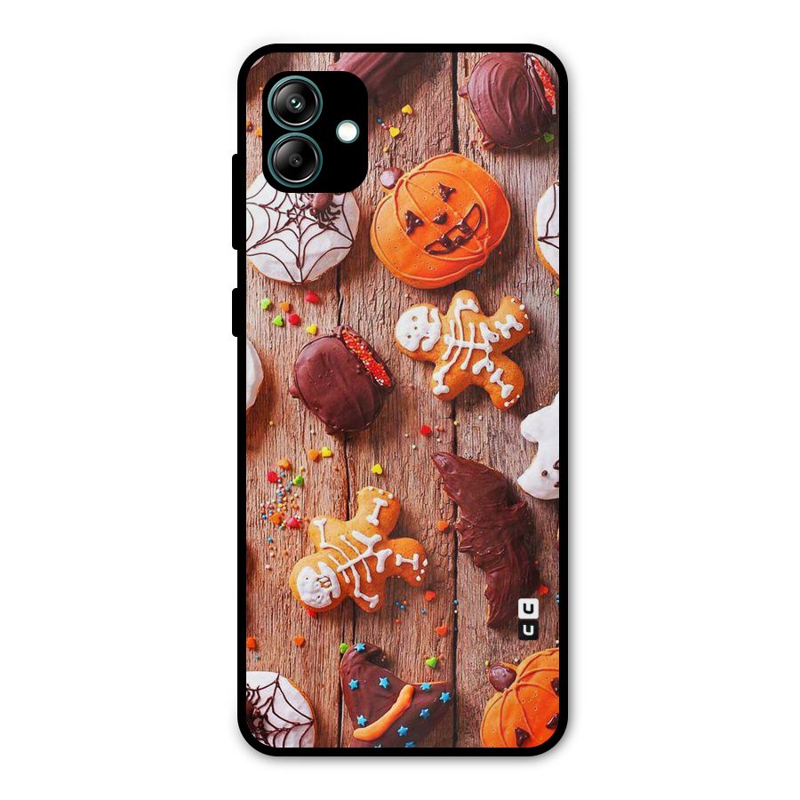 Halloween Chocolates Metal Back Case for Galaxy A04