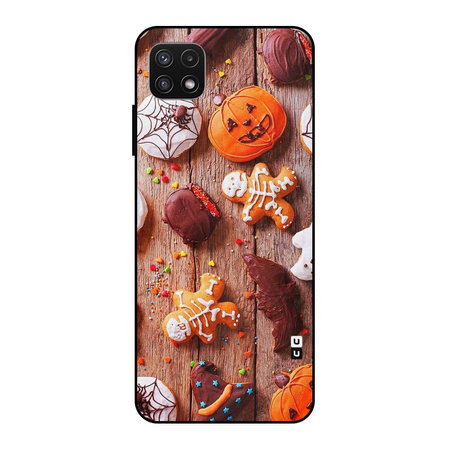 Halloween Chocolates Metal Back Case for Galaxy A22 5G