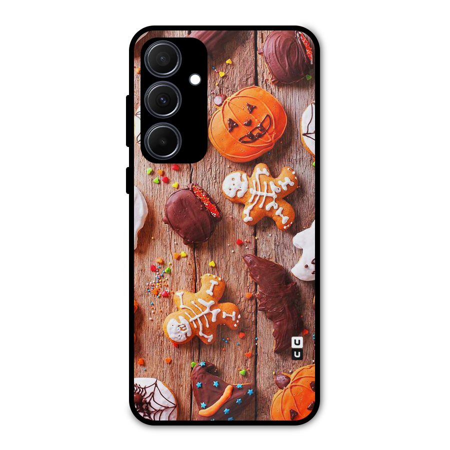 Halloween Chocolates Metal Back Case for Galaxy A35