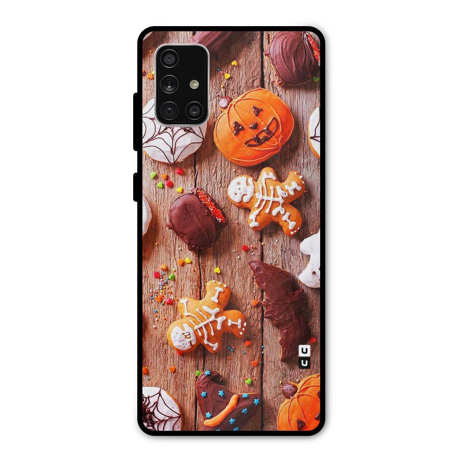 Halloween Chocolates Metal Back Case for Galaxy A71