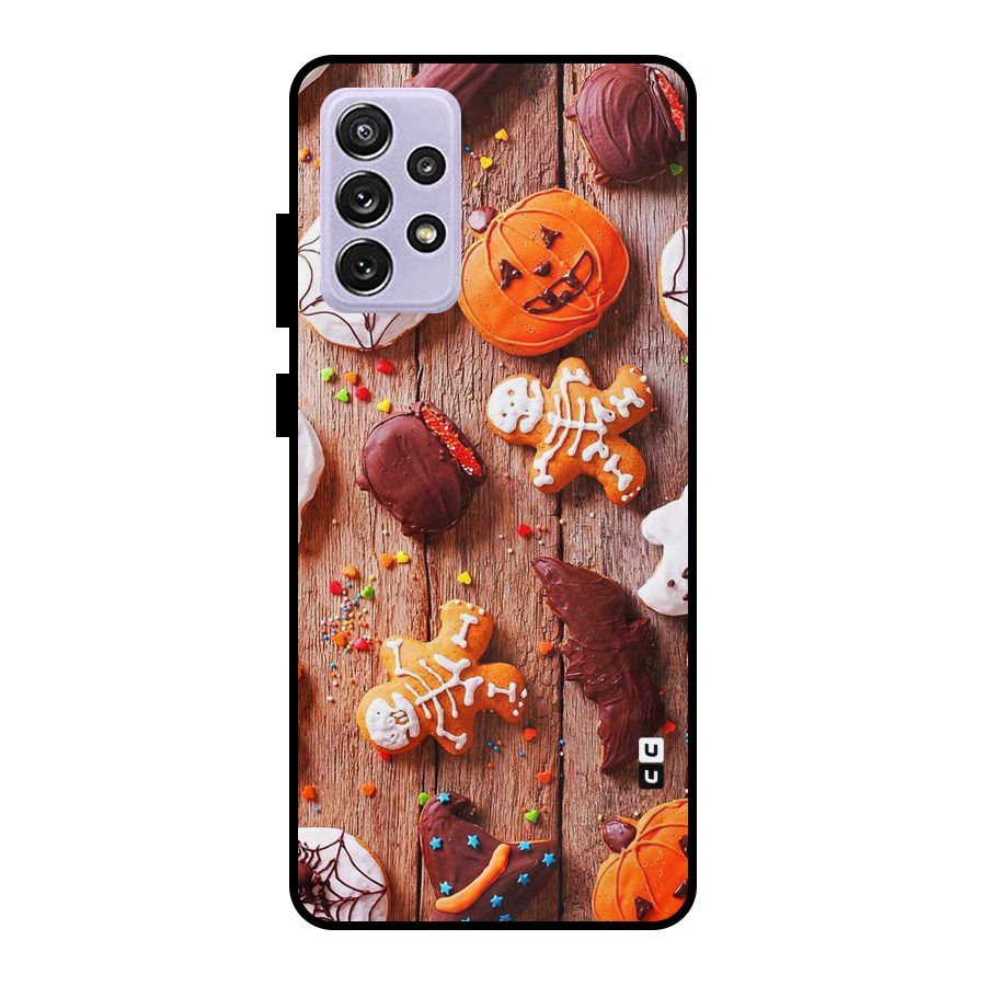 Halloween Chocolates Metal Back Case for Galaxy A72