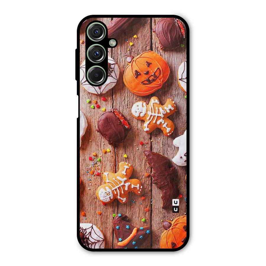 Halloween Chocolates Metal Back Case for Galaxy F34