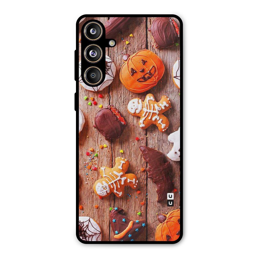 Halloween Chocolates Metal Back Case for Galaxy F55