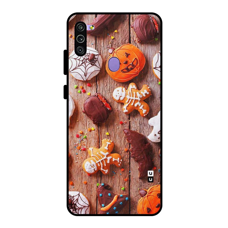 Halloween Chocolates Metal Back Case for Galaxy M11