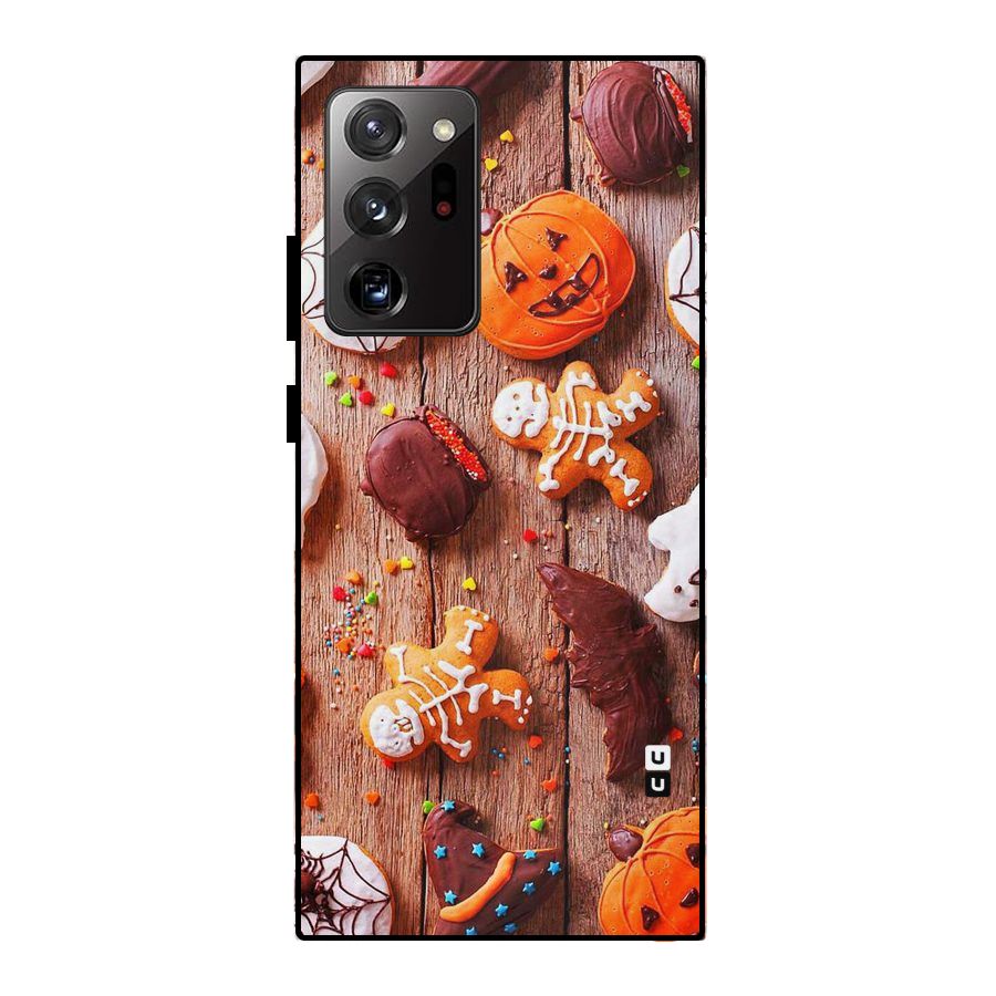 Halloween Chocolates Metal Back Case for Galaxy Note 20 Ultra