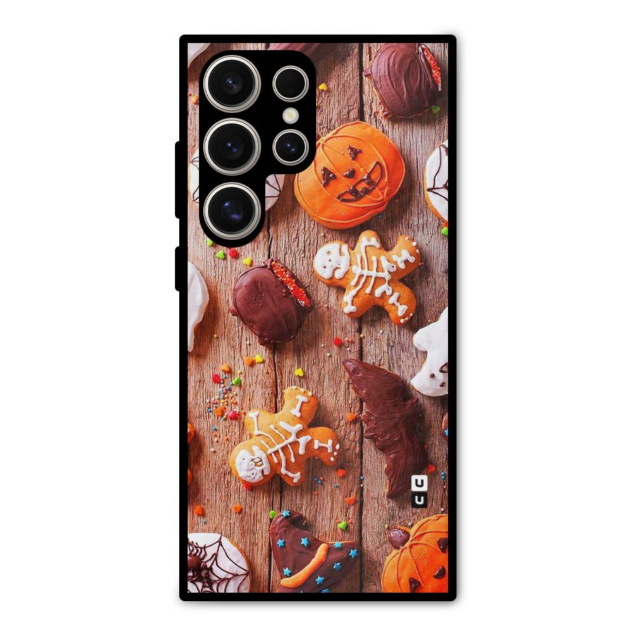 Halloween Chocolates Metal Back Case for Galaxy S24 Ultra