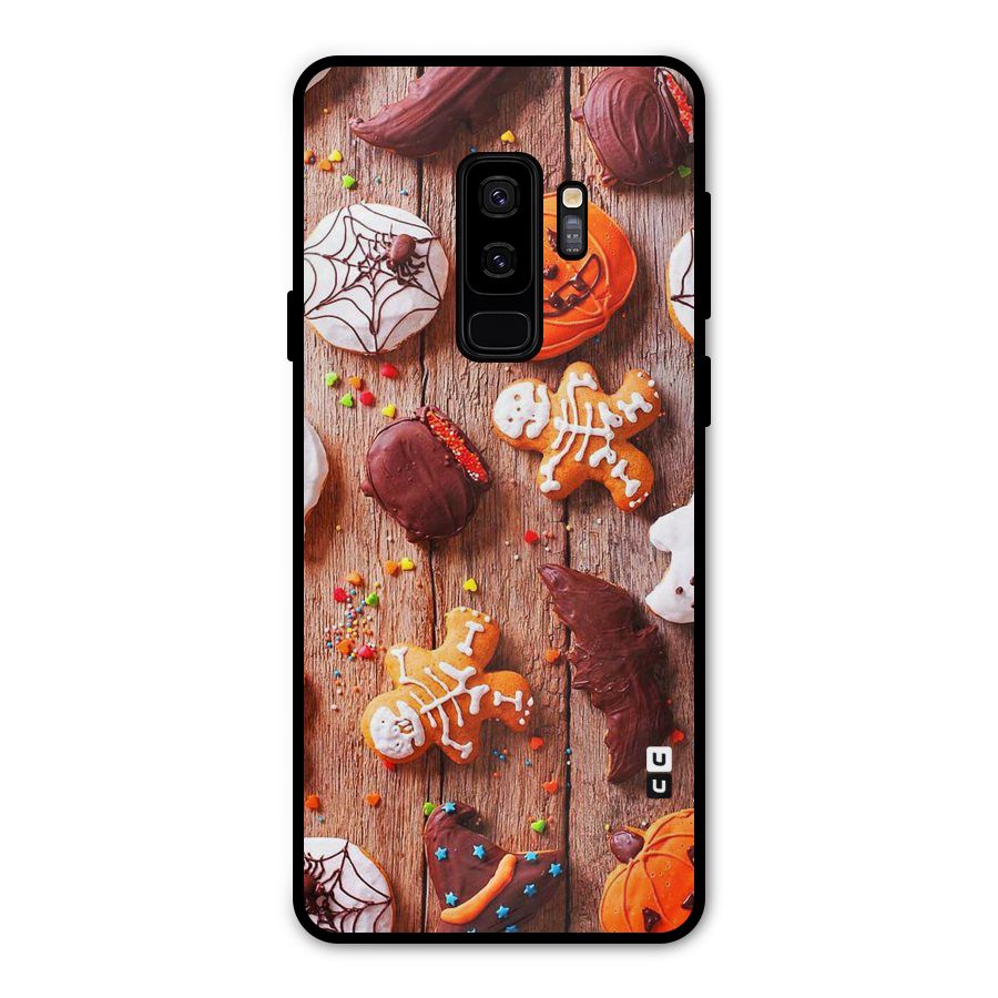 Halloween Chocolates Metal Back Case for Galaxy S9 Plus