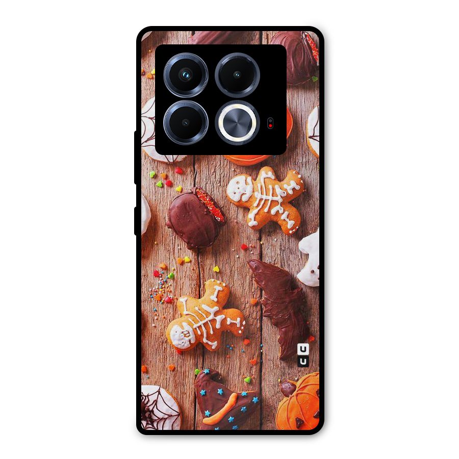 Halloween Chocolates Metal Back Case for Infinix Note 40 5G