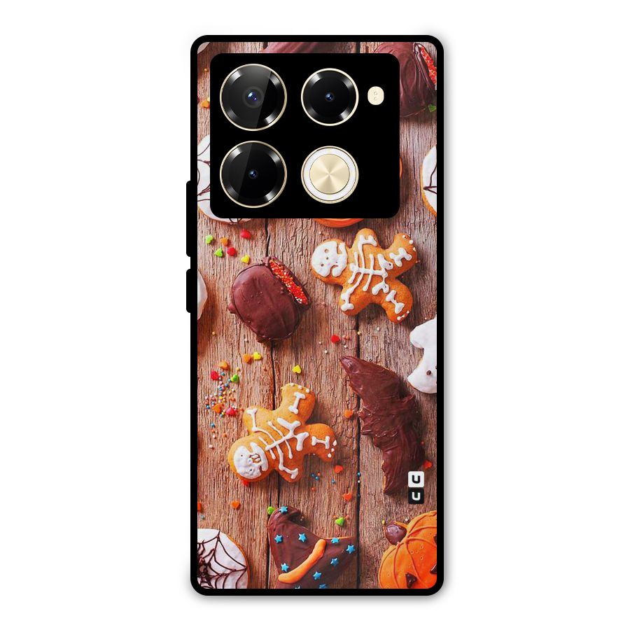 Halloween Chocolates Metal Back Case for Infinix Note 40 Pro