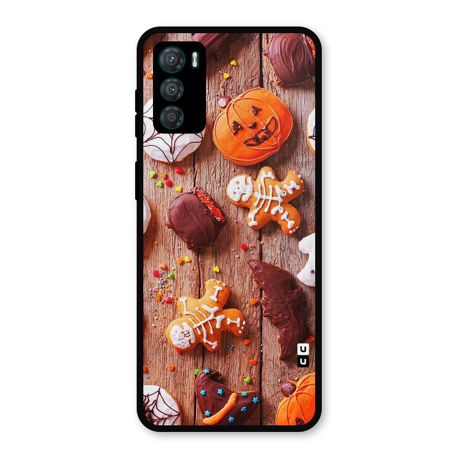 Halloween Chocolates Metal Back Case for Moto G42