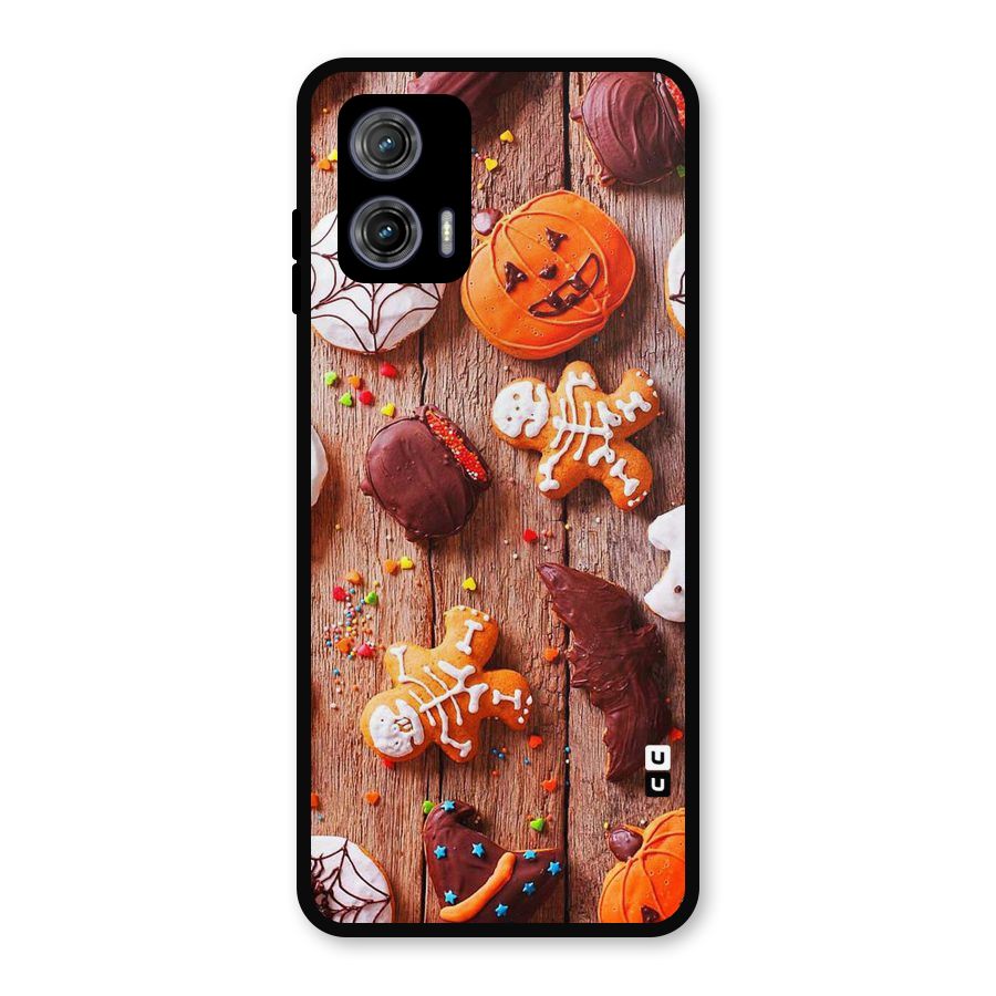 Halloween Chocolates Metal Back Case for Moto G73