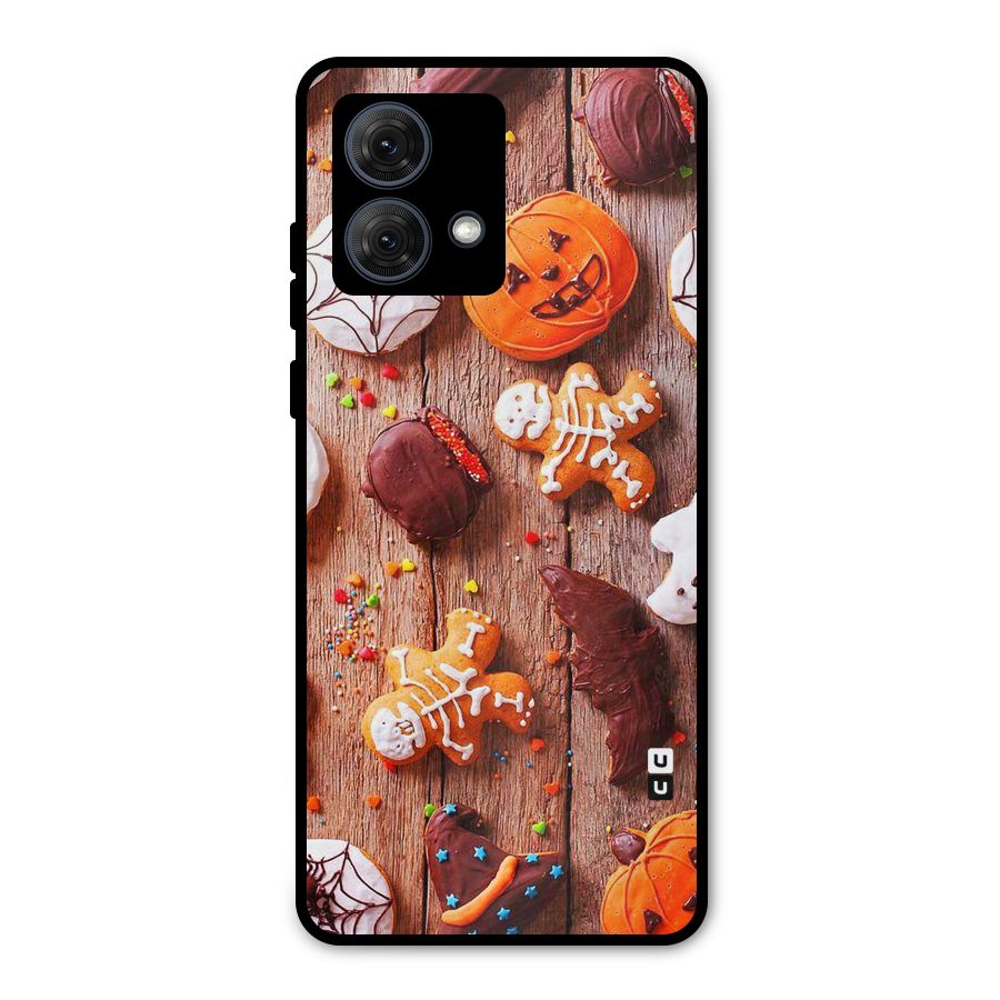 Halloween Chocolates Metal Back Case for Moto G84