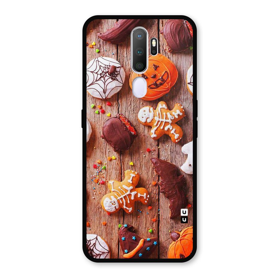 Halloween Chocolates Metal Back Case for Oppo A9 (2020)
