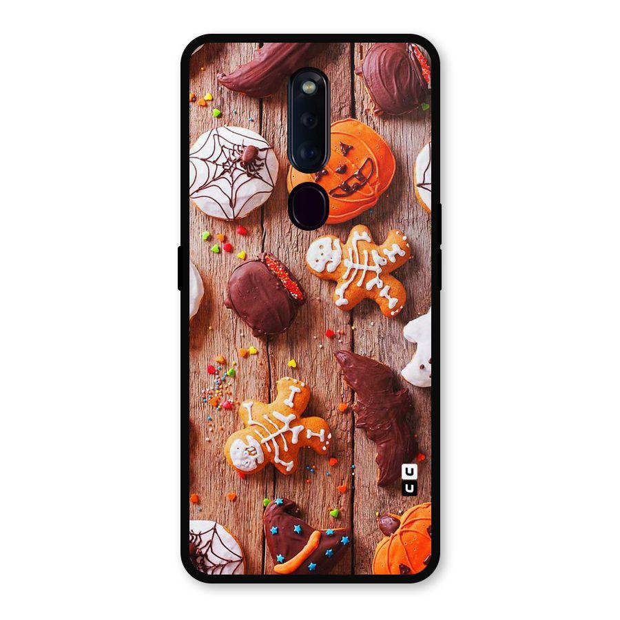 Halloween Chocolates Metal Back Case for Oppo F11 Pro