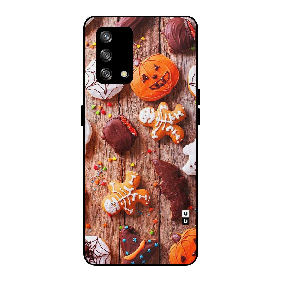 Halloween Chocolates Metal Back Case for Oppo F19
