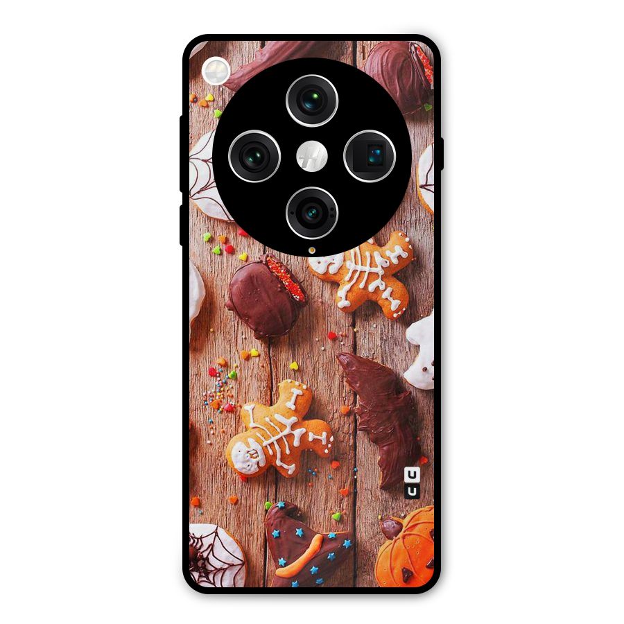 Halloween Chocolates Metal Back Case for Oppo Find X8 Pro