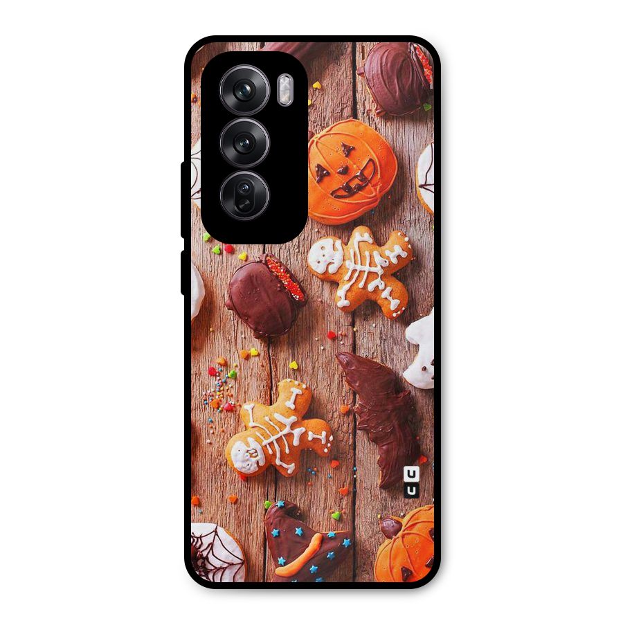 Halloween Chocolates Metal Back Case for Oppo Reno12 Pro