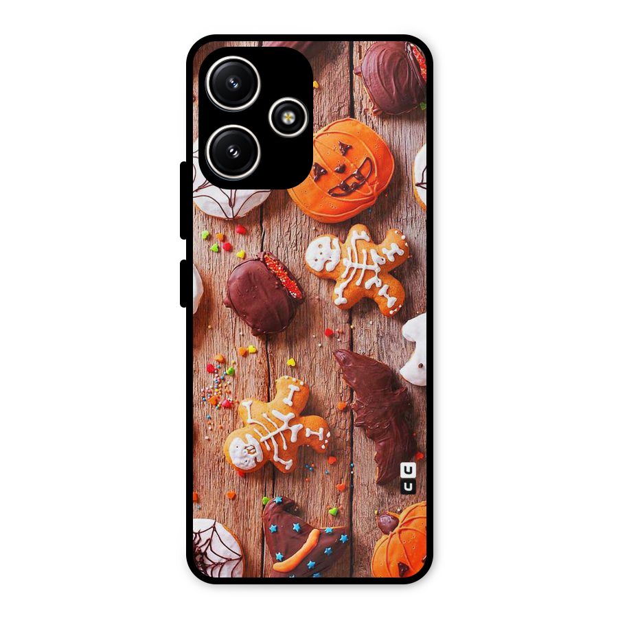 Halloween Chocolates Metal Back Case for Poco M6 Pro
