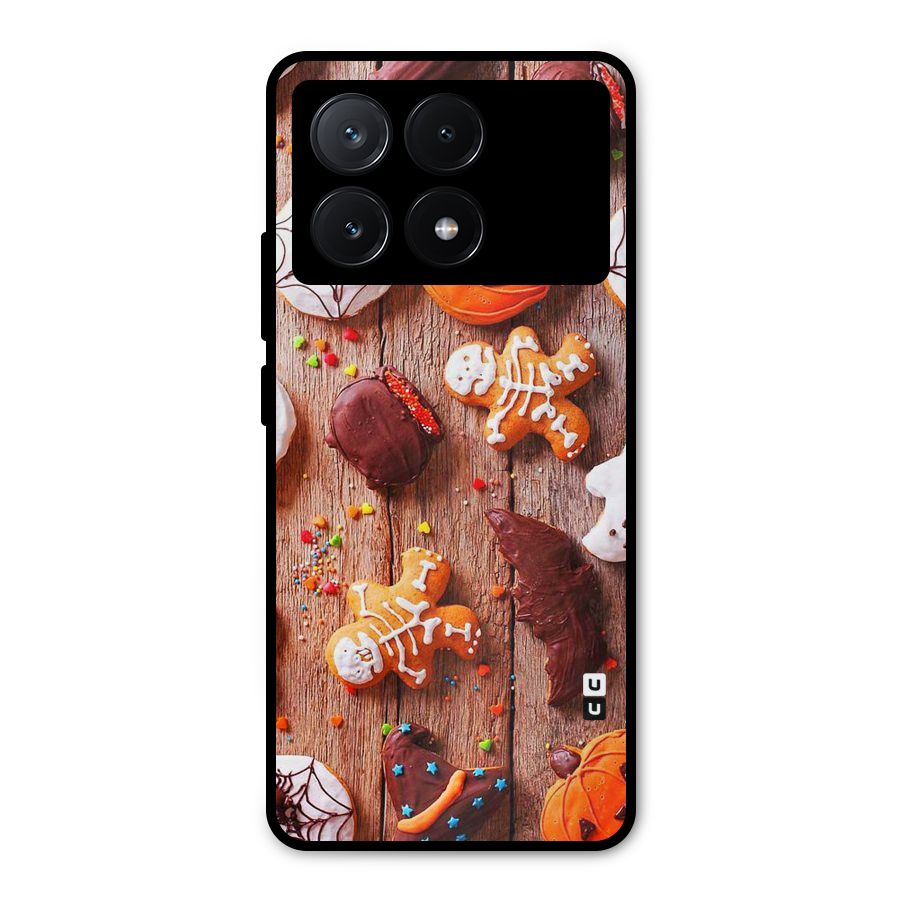 Halloween Chocolates Metal Back Case for Poco X6 Pro
