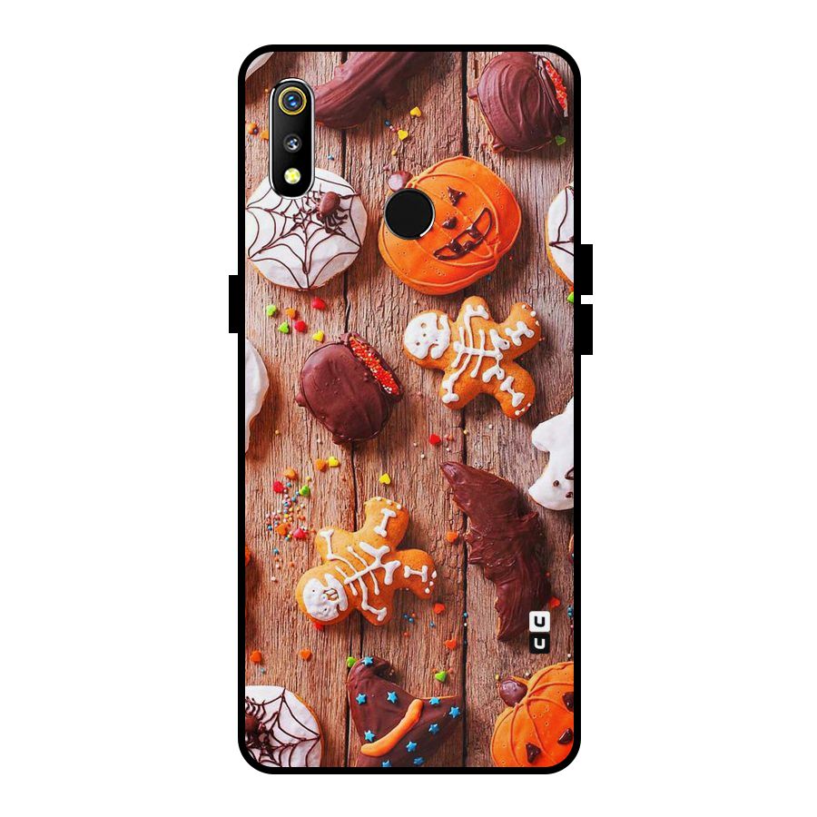 Halloween Chocolates Metal Back Case for Realme 3i