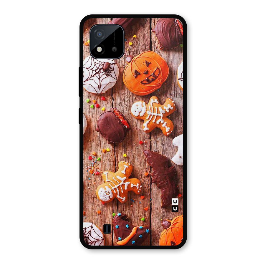 Halloween Chocolates Metal Back Case for Realme C11 2021