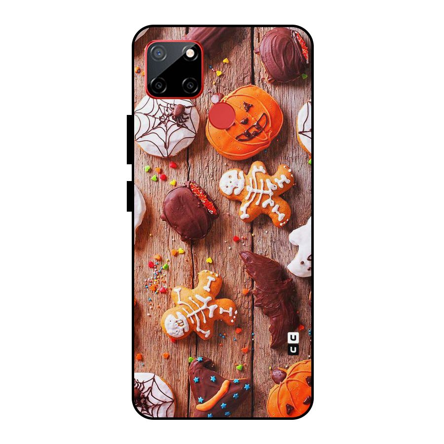 Halloween Chocolates Metal Back Case for Realme C12