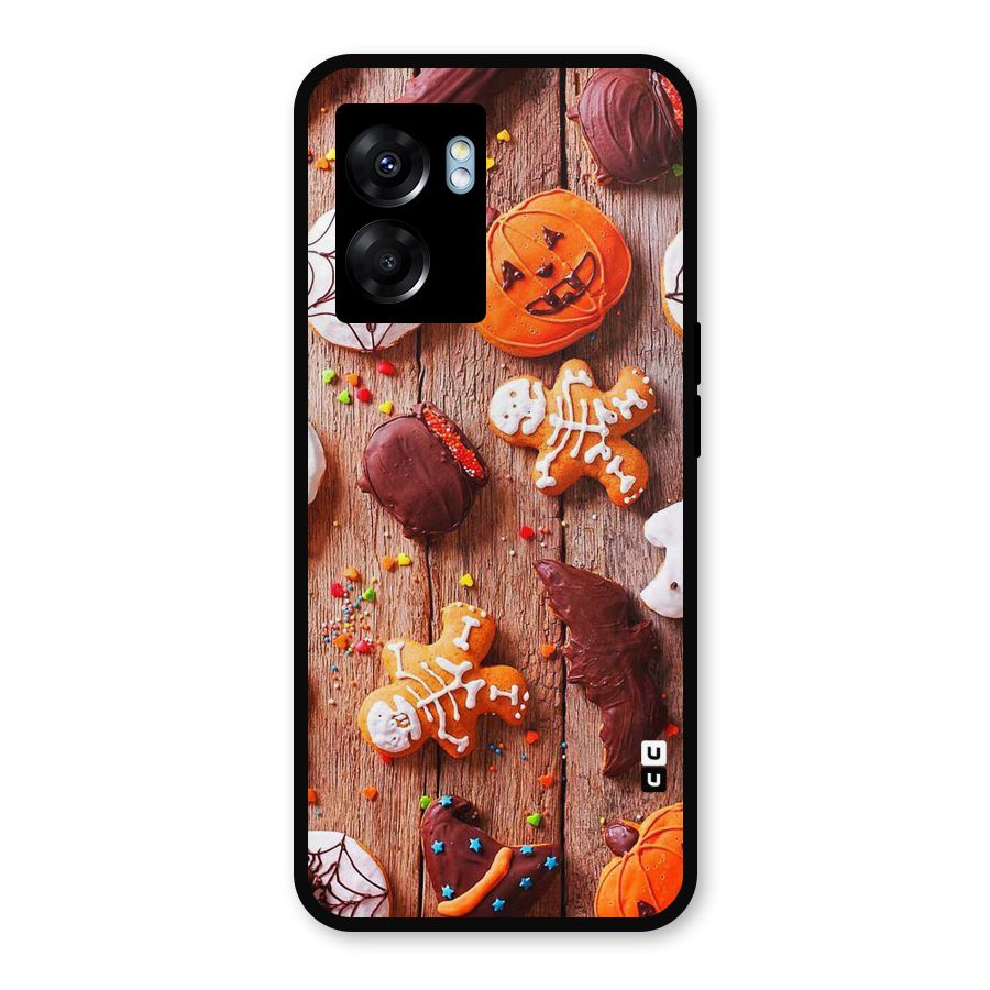 Halloween Chocolates Metal Back Case for Realme Narzo 50 5G