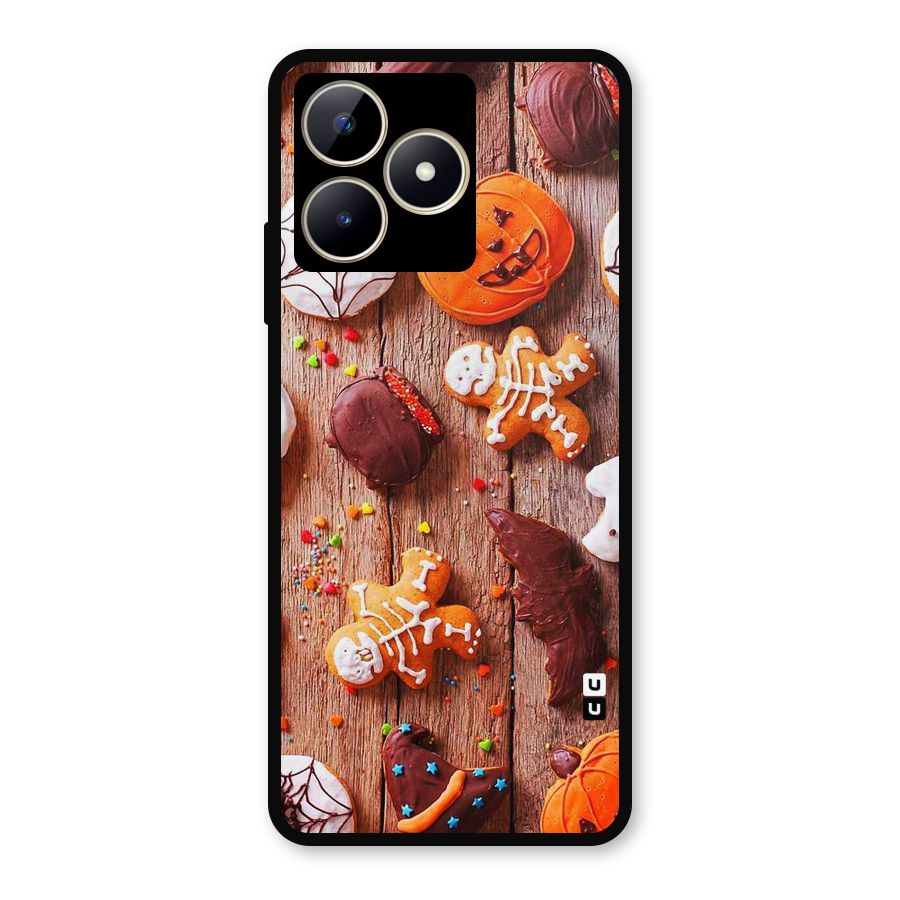 Halloween Chocolates Metal Back Case for Realme Narzo N53